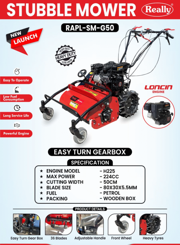 Stubble-Mower-600x816 Stubble Mower – RAPL-SM-G50 - Image 1